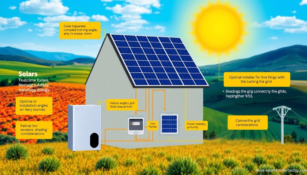 solar energy system diagram