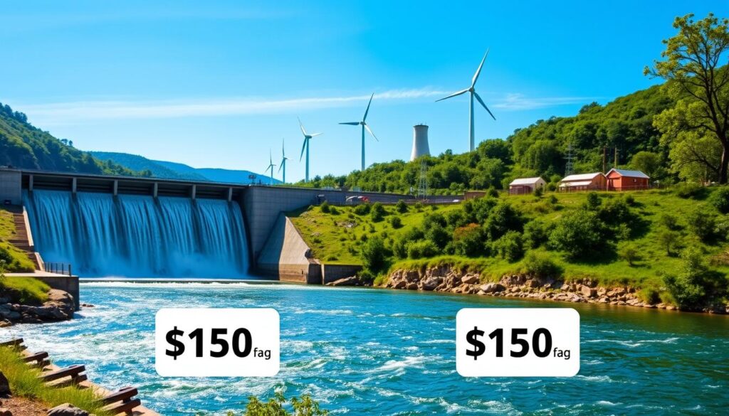 how much does hydropower cost per kwh